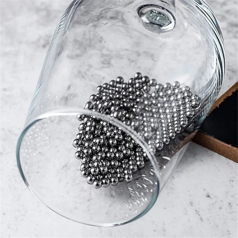 Glass Decanter Stainless Steel Cleaning Balls (300Pcs, 3 or 4mm)