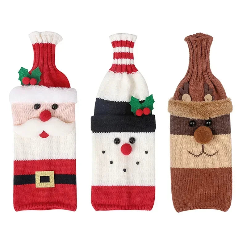 Christmas Wine Bottle Cover (1 piece)