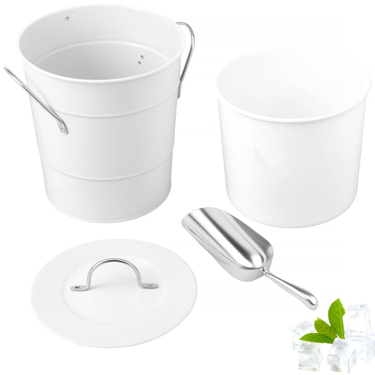 Ice Storage Bucket with scoop/lid (3.5L - White)