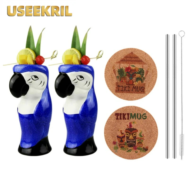 Tiki Mugs Creative Cocktail Set (Set of 2)