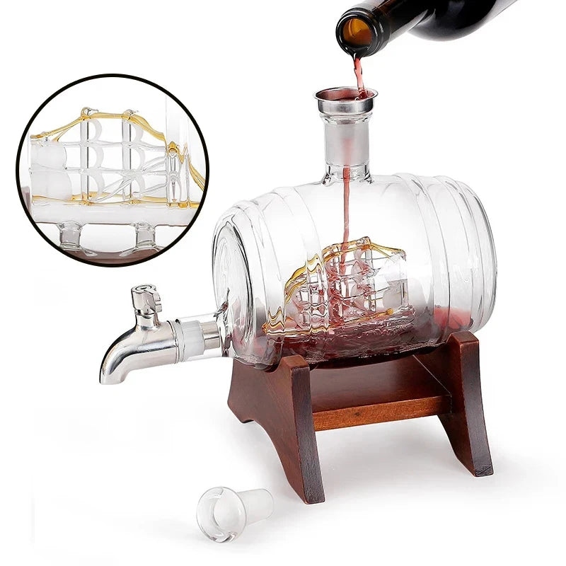 Barrel Shape Liquor Dispenser (1000ml)