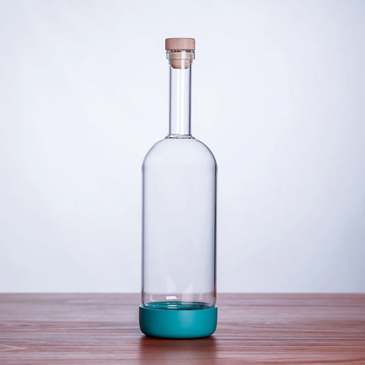 Bubble Glass Bottle - Aqua 800ml (1 piece)