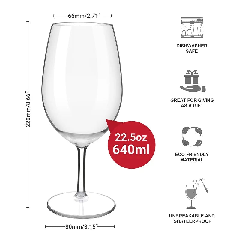 MICHLEY White Wine Glass - Plastic