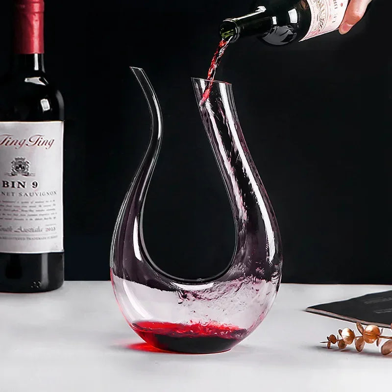 Unique and Elegant Crystal Wine Decanter