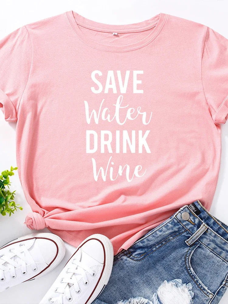 "Save Water Drink Wine" T-Shirt