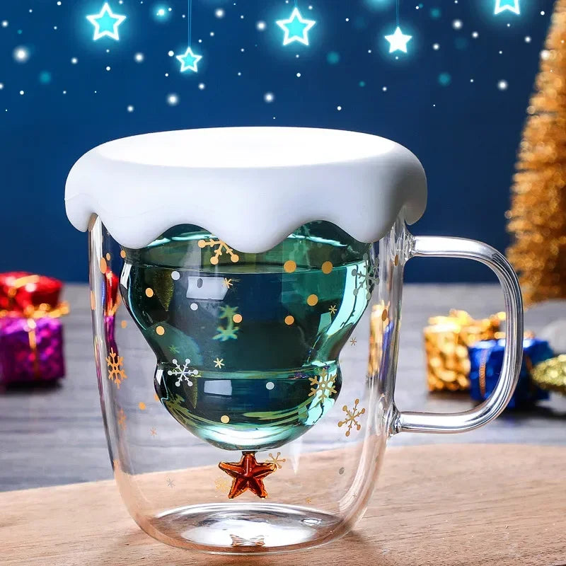 Christmas Tree Mug Snow Mountain (1 piece/300ml)