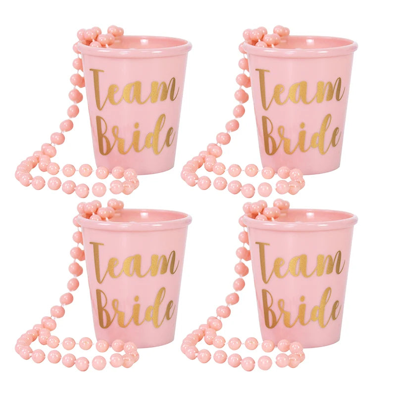 'Bride To Be' Plastic Shot Glasses (Set 2/4/6)