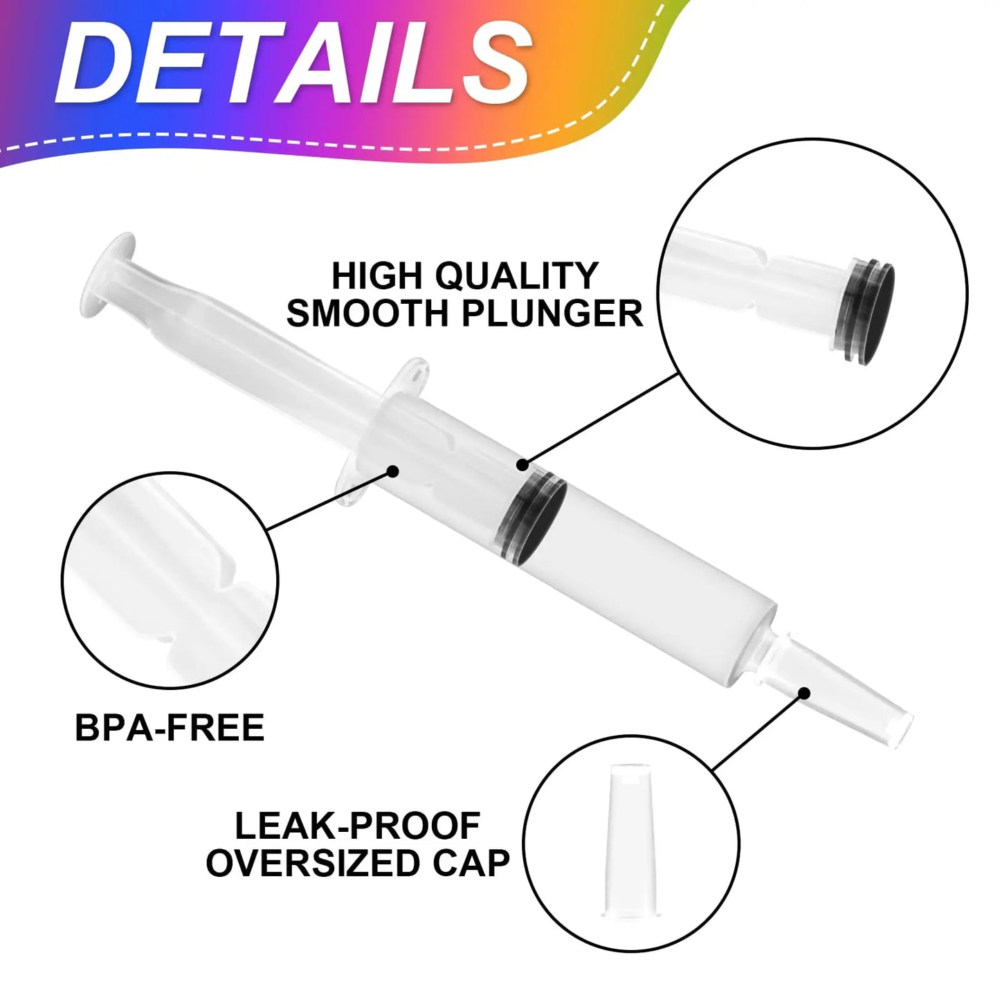 Party Syringe BPA-Free (50Pcs 20ml)