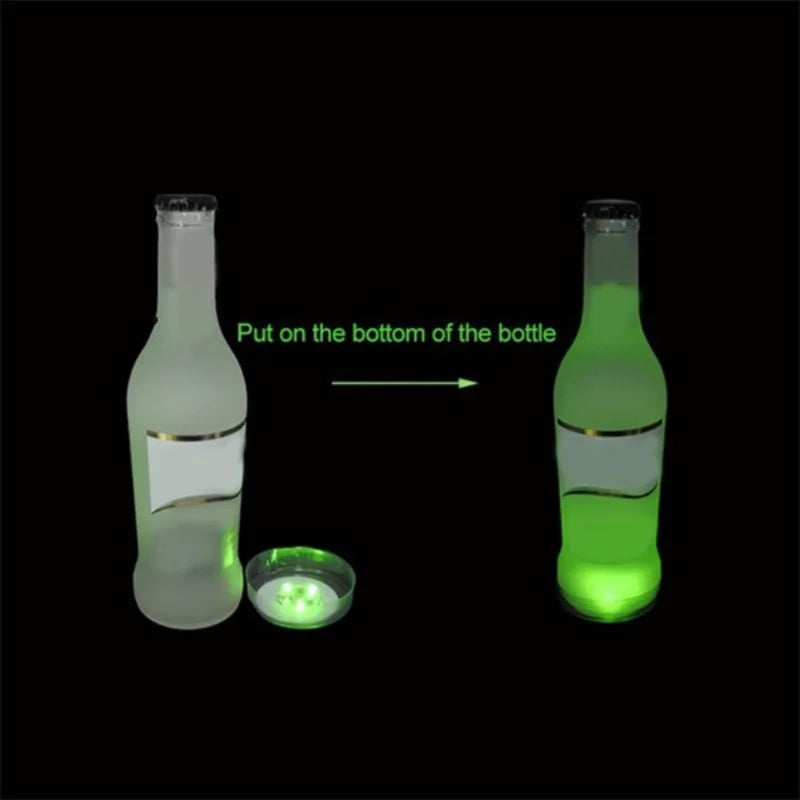 LED Coaster Luminous Bottle Stickers (5/10/20/40 Pieces)