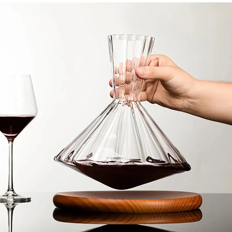 Crystal Glass Rotating Decanter (1500ml)