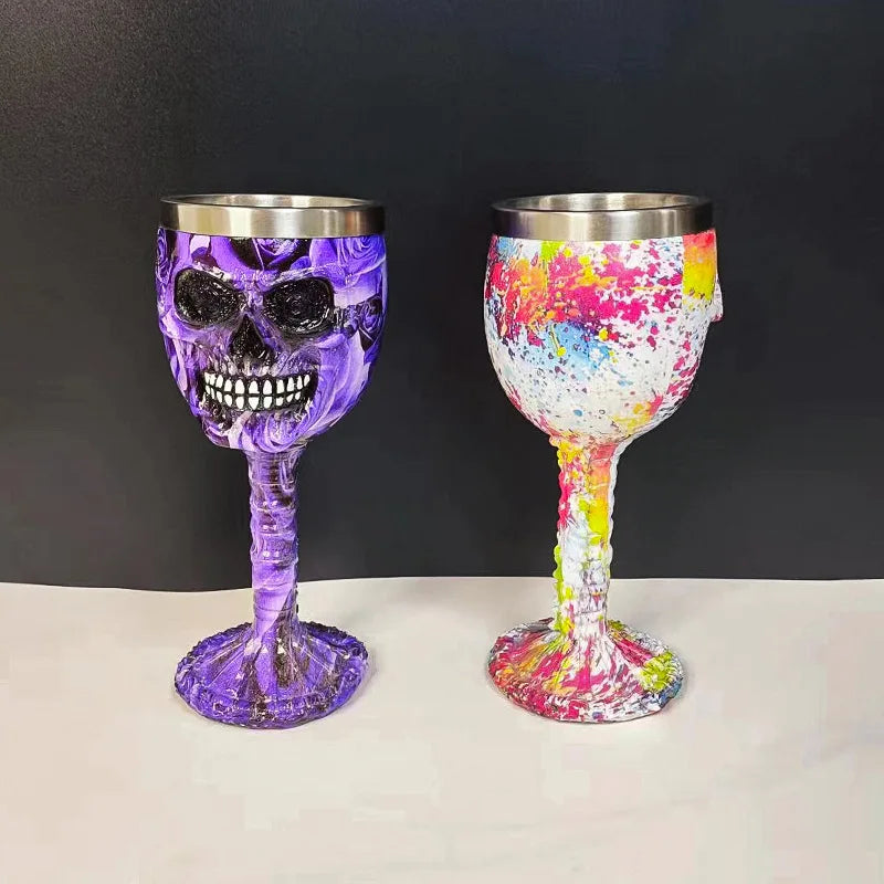 Stainless Steel Skull Wine Glass (1 piece/200ml)