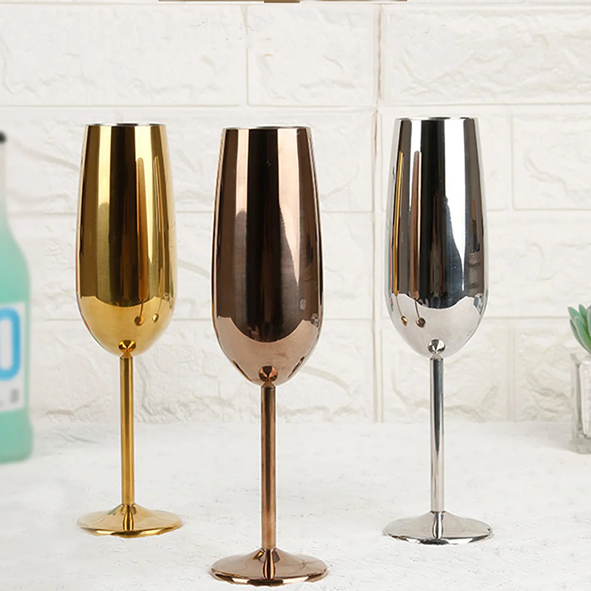 Stainless Steel Champagne glass  (2/4pc 260ml)