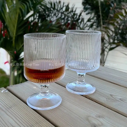 European-Style Striped Goblets (1 piece - 280ml)