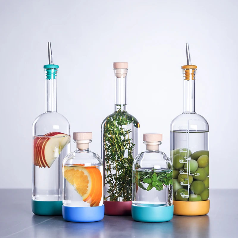 Bubble Glass Bottle 450ml (1 piece)