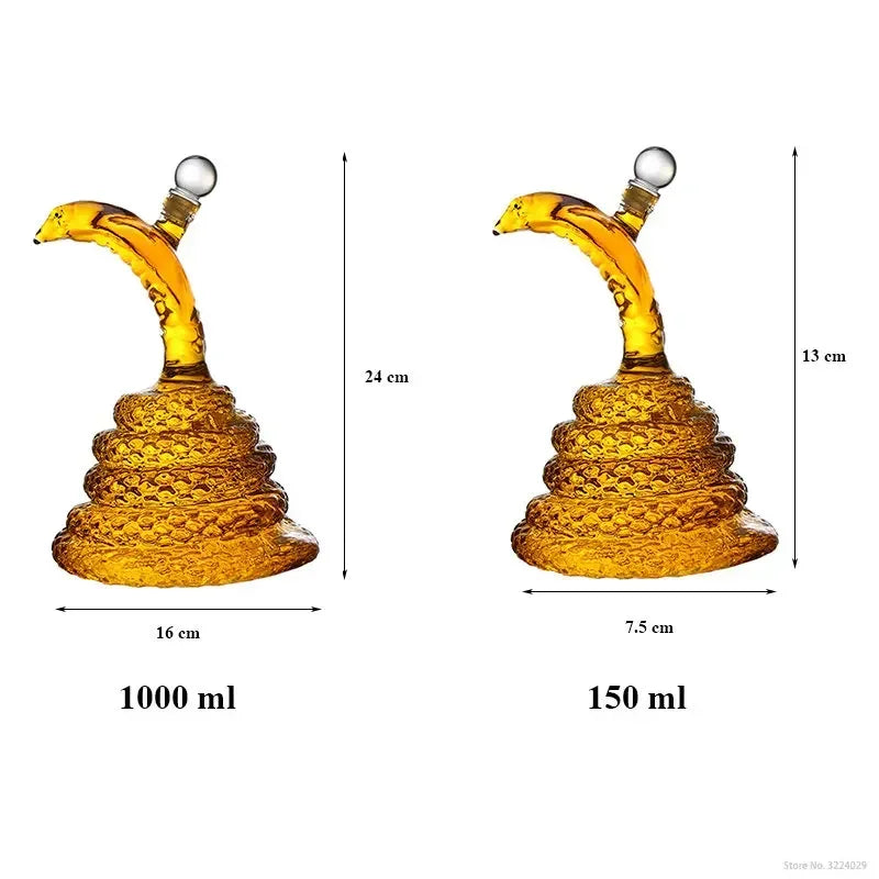 Cobra Shaped Whiskey Decanter (1 Litre)