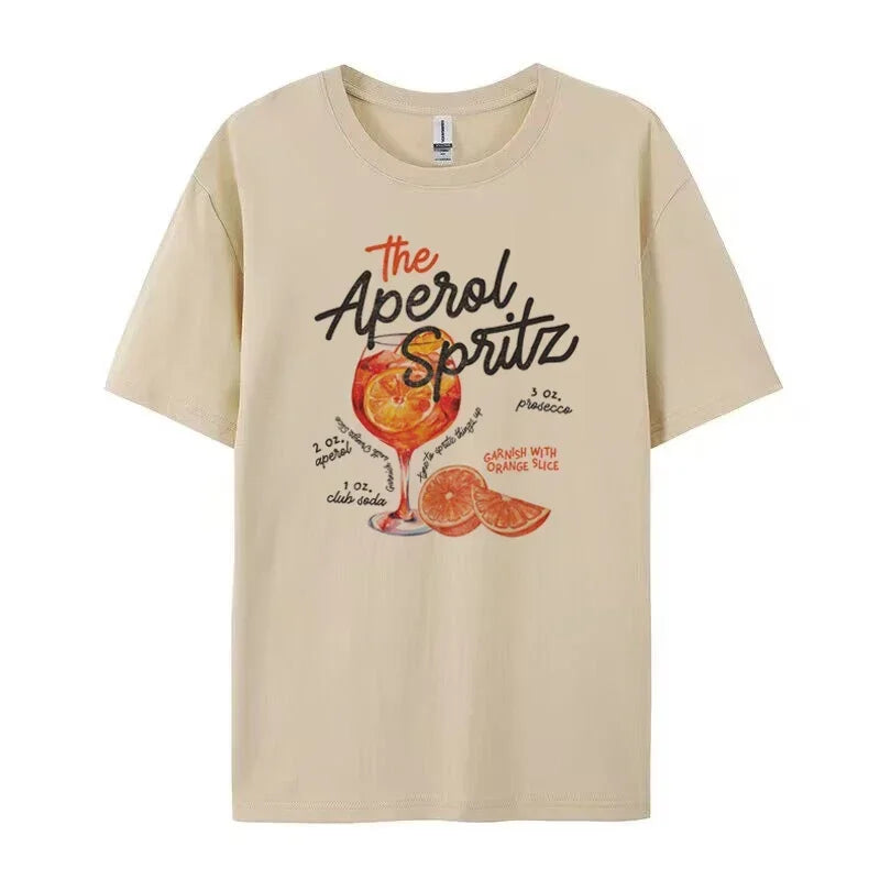 "The Aperol Spritz" Retro Cocktail T-Shirt