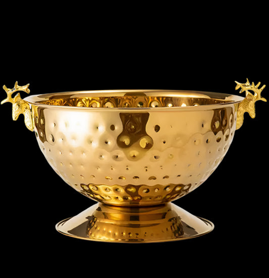 Large Gold Deer Head Ice Bucket (13.5L)