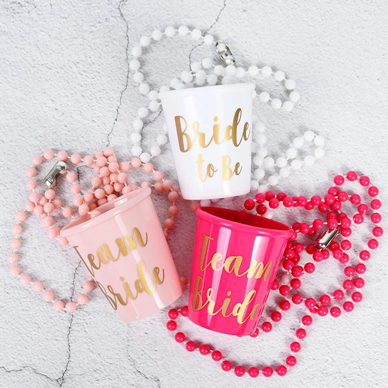 'Bride To Be' Plastic Shot Glasses (Set 2/4/6)