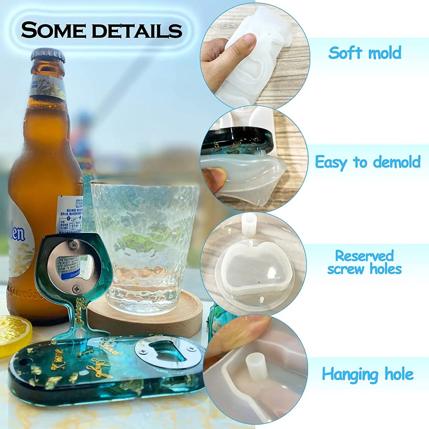 Bottle Opener Resin Moulds Kit