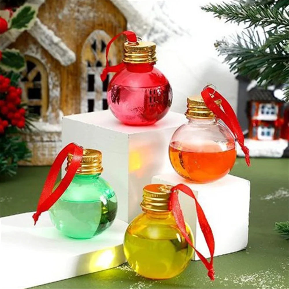 Xmas Fillable Booze Tree Ornaments (50ml/10 Pack)