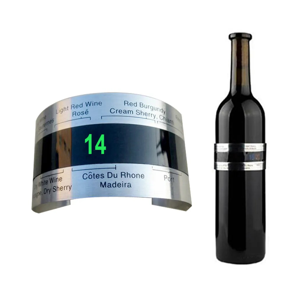 Stainless Steel Wine Collar Thermometer