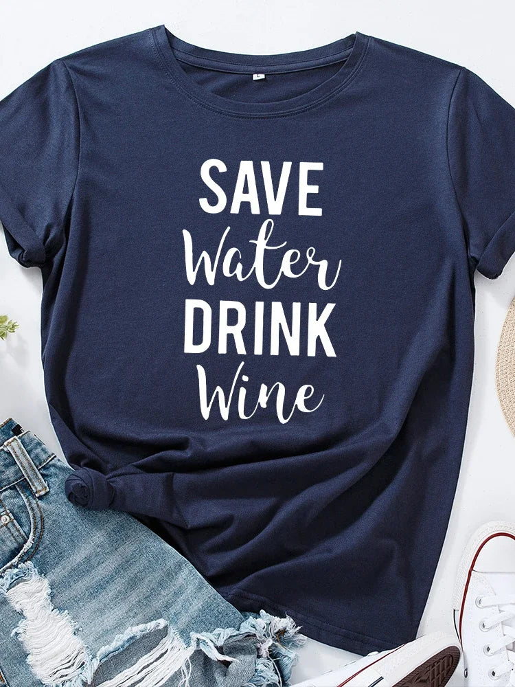 "Save Water Drink Wine" T-Shirt