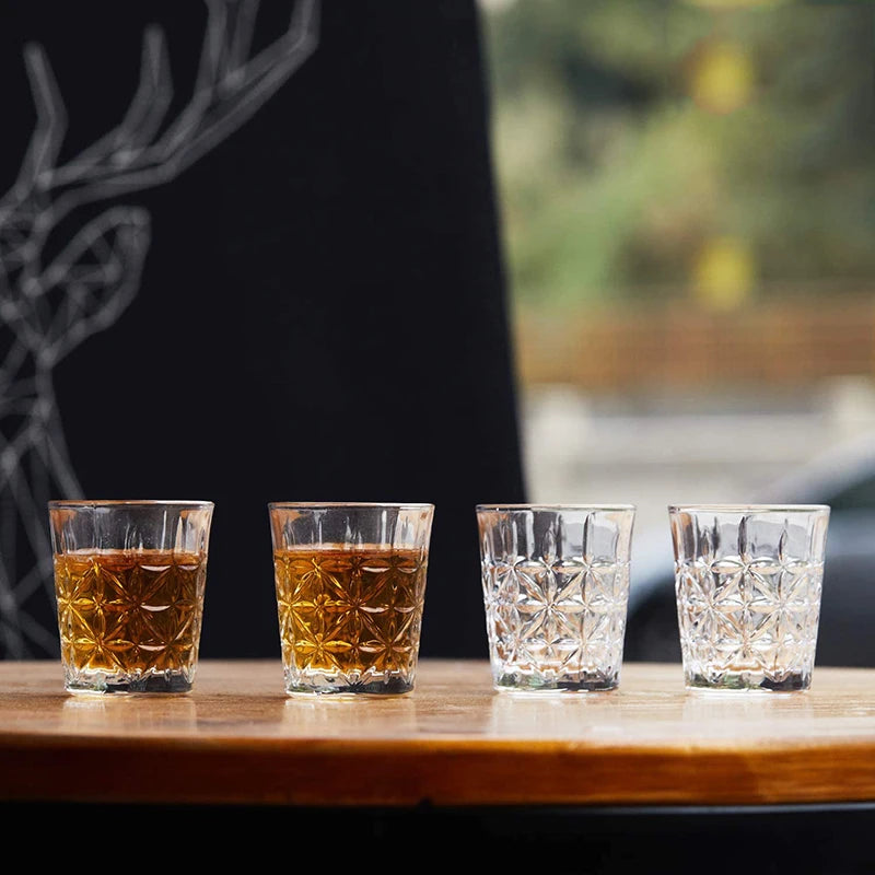 Carved Shot Glasses (Set of 6 - 60ml)