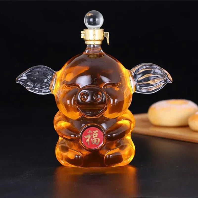 Chinese Zodiac Pig Whiskey Decanter (1 Litre)
