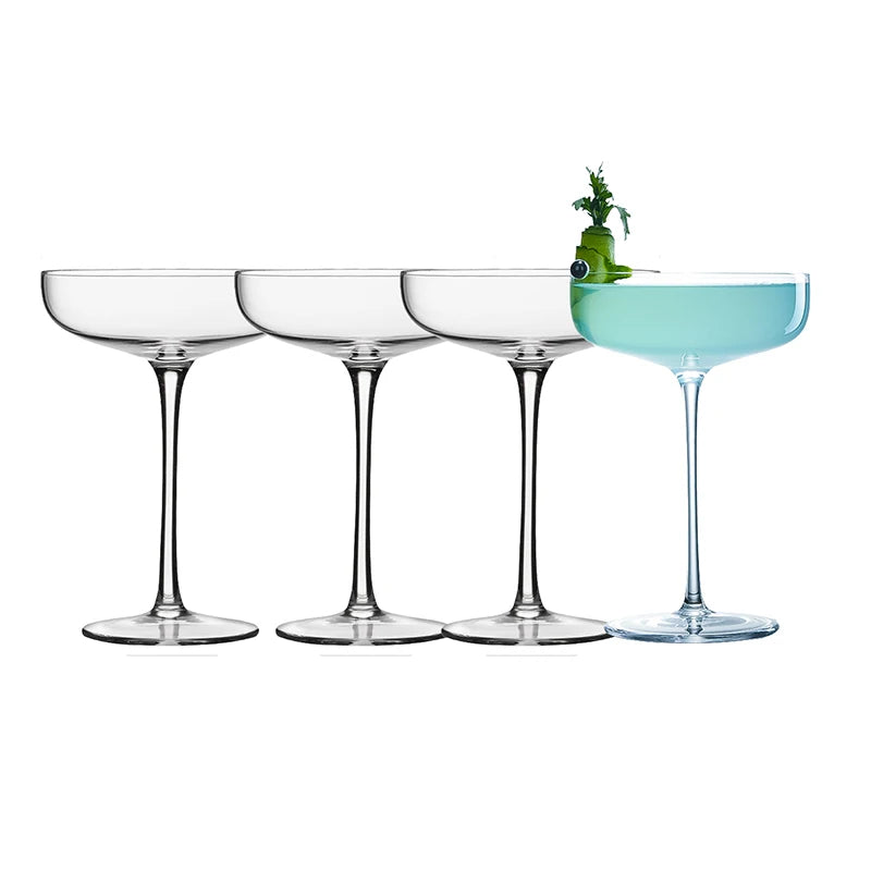 Crystal Coupe Cocktail Glasses (Set of 4, 180ml)