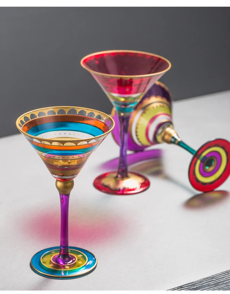 European Coloured Cocktail Glasses  (1 piece)