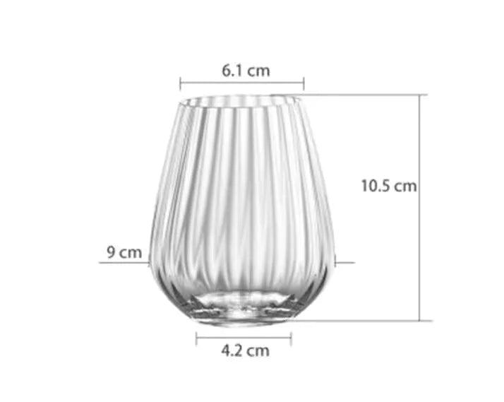 Nordic Ripple Crystal Glass (Set of 2, 430ml)