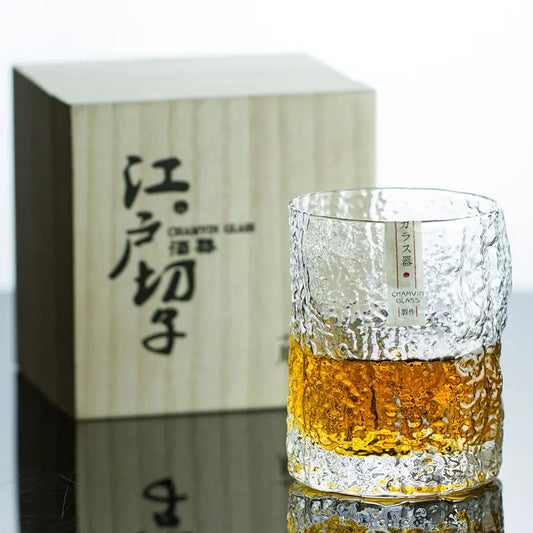 Limited Japanese Style Edo Whisky Glasses with gift box (Set of 1 or 2)