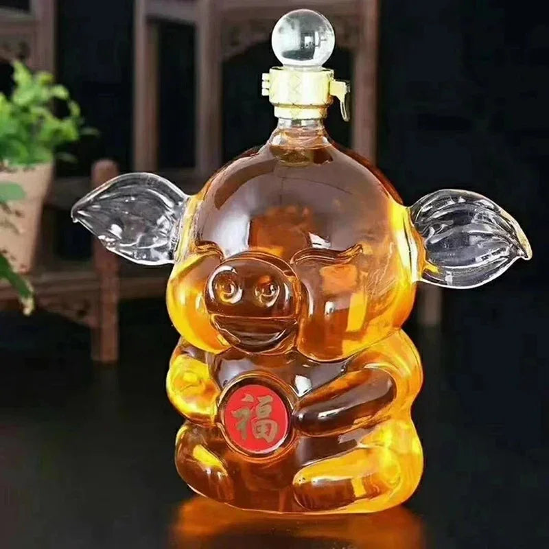 Chinese Zodiac Pig Whiskey Decanter (1 Litre)