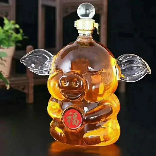 Chinese Zodiac Pig Whiskey Decanter (1 Litre)