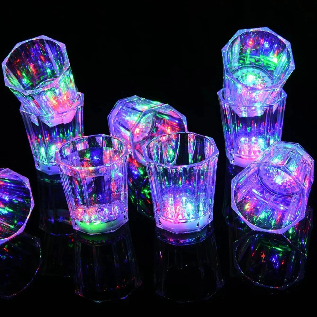 Light Up Shot Glasses (Set of 12 and 24)