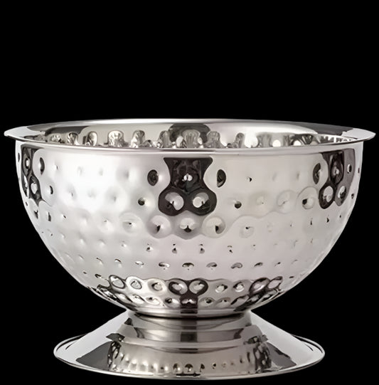Large Stainless Steel Hammered Ice Bucket (13.5L)