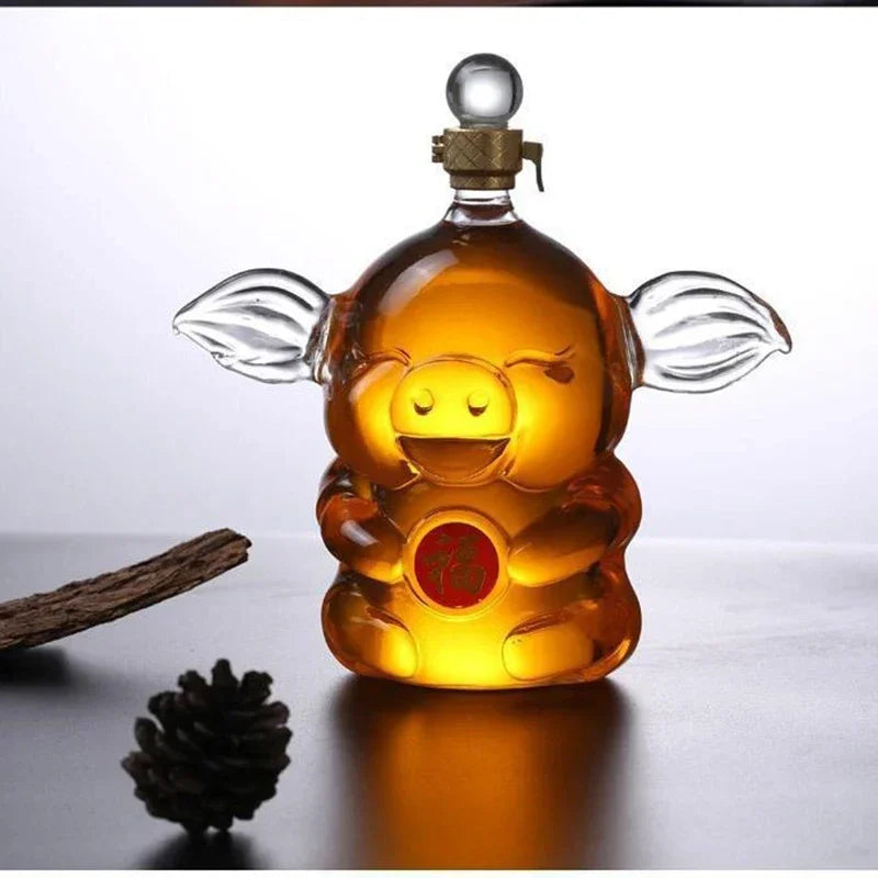 Chinese Zodiac Pig Whiskey Decanter (1 Litre)