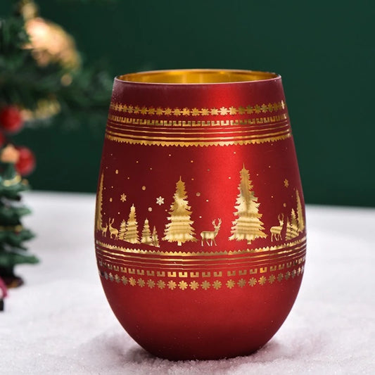 Christmas Tree Stemless Wine Glass (Set of 2, 520ml)
