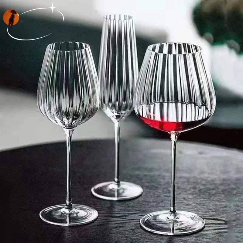 Nordic Ripple Crystal Wine Glass (Set of 2, 350ml)