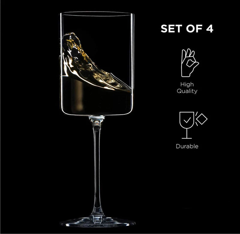 High Grade Crystal Wine Goblets (480ml, Set of 4)