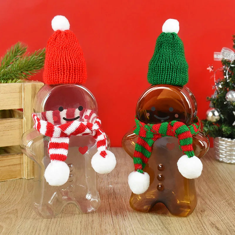 Christmas Gingerbread Man Drinking Bottle (1 piece)