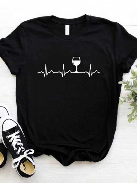 "Wine Heartbeat" T Shirt