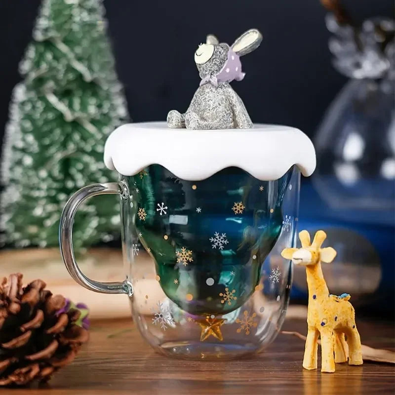 Christmas Tree Mug Snow Mountain (1 piece/300ml)