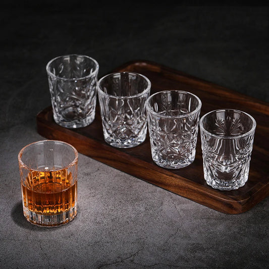 Carved Shot Glasses (Set of 6 - 60ml)