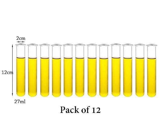 Test Tube Shot Glasses with Bamboo Holder (Sets of 6/8/12)