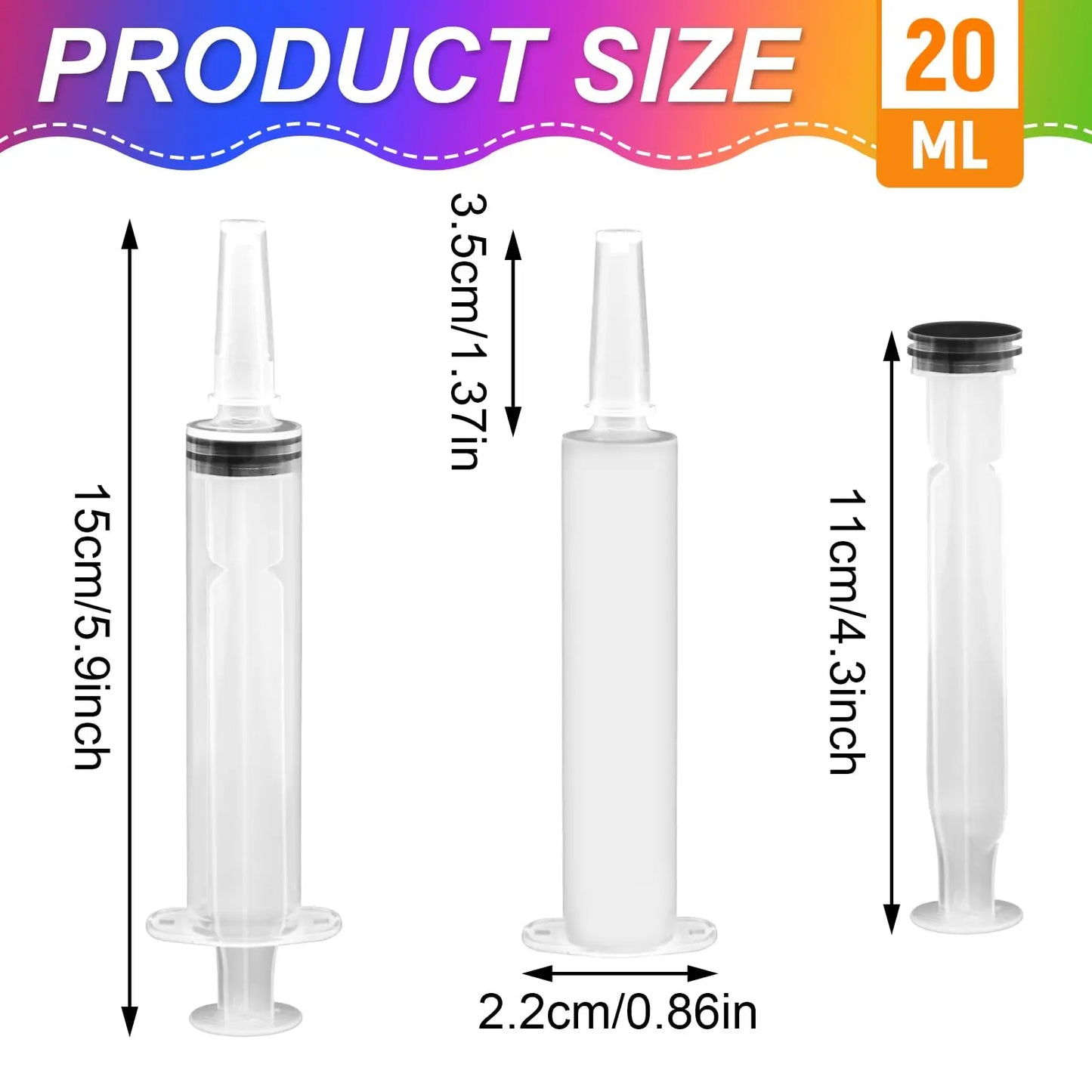 Party Syringe BPA-Free (50Pcs 20ml)