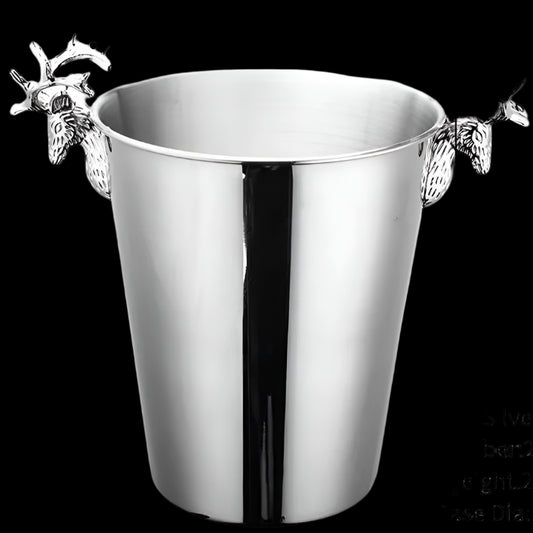 Stainless Steel Deer Head Ice Bucket (5L)