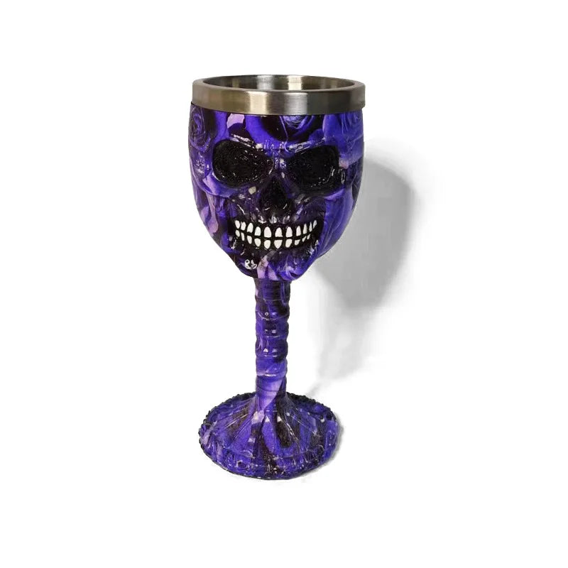 Stainless Steel Skull Wine Glass (1 piece/200ml)