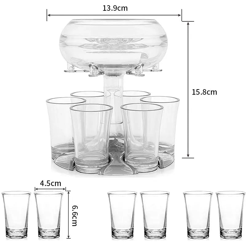 6 Shot Glass Dispenser