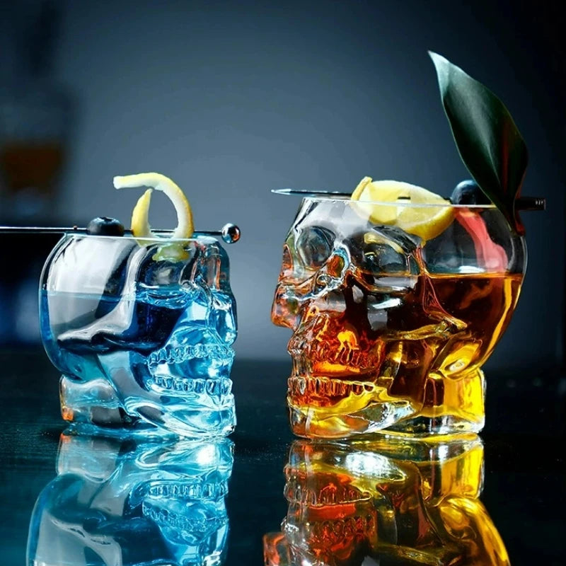 Creative Skull Cocktail Glasses (Set of 2 - 80/150/350ml)